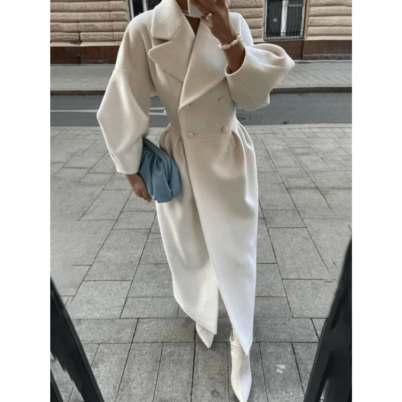 Aureline Double-Breasted Wrap Coat