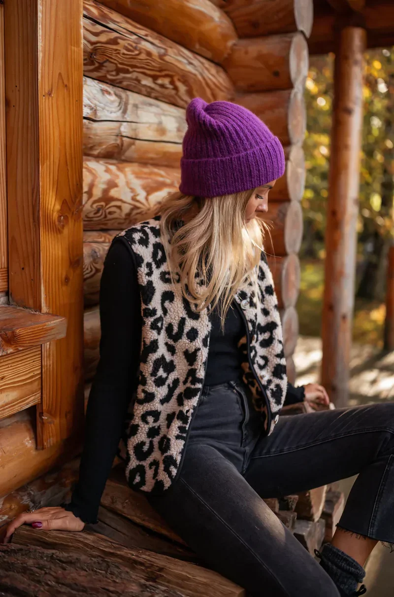 Savannah | Teddy Bodywarmer met Animal Print voor Dames