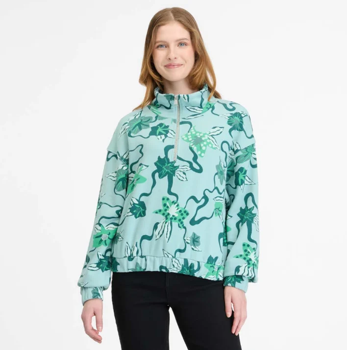 Ragwear izzar print sweatshirt aqua