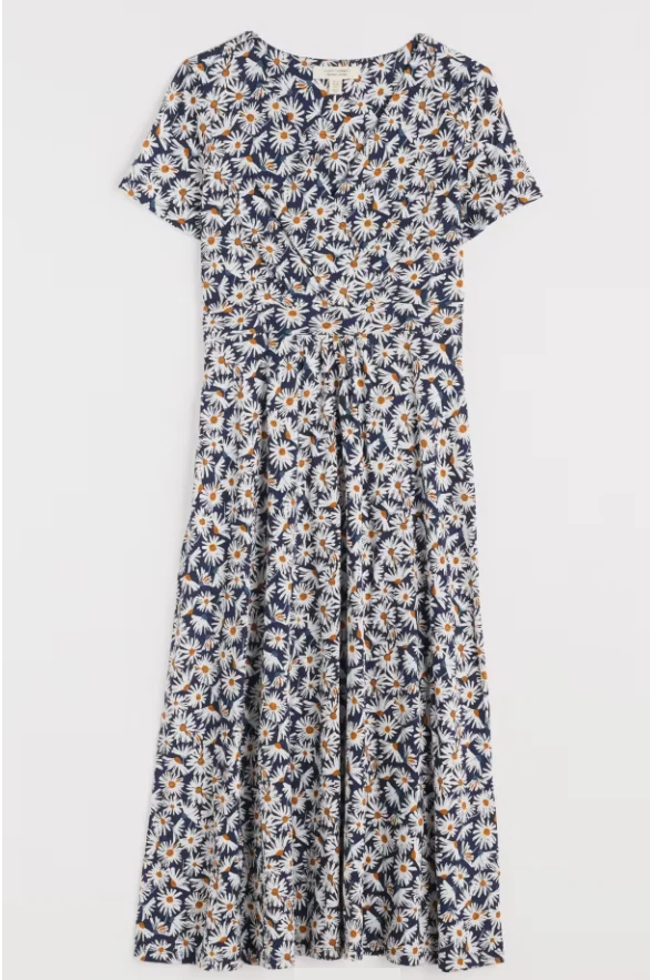 Seasalt Cornwall chapelle dress regular scatter daisy maritime