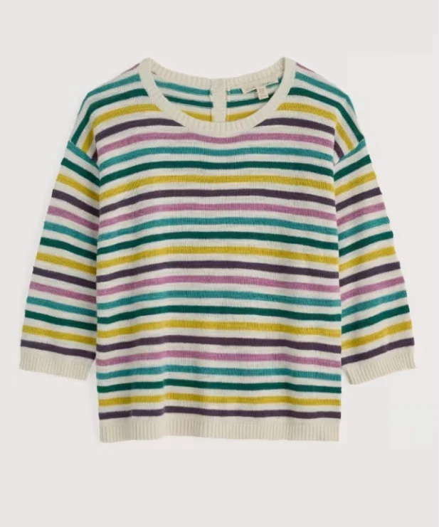 Seasalt Cornwall knavock jumper mini cornish orchid multi