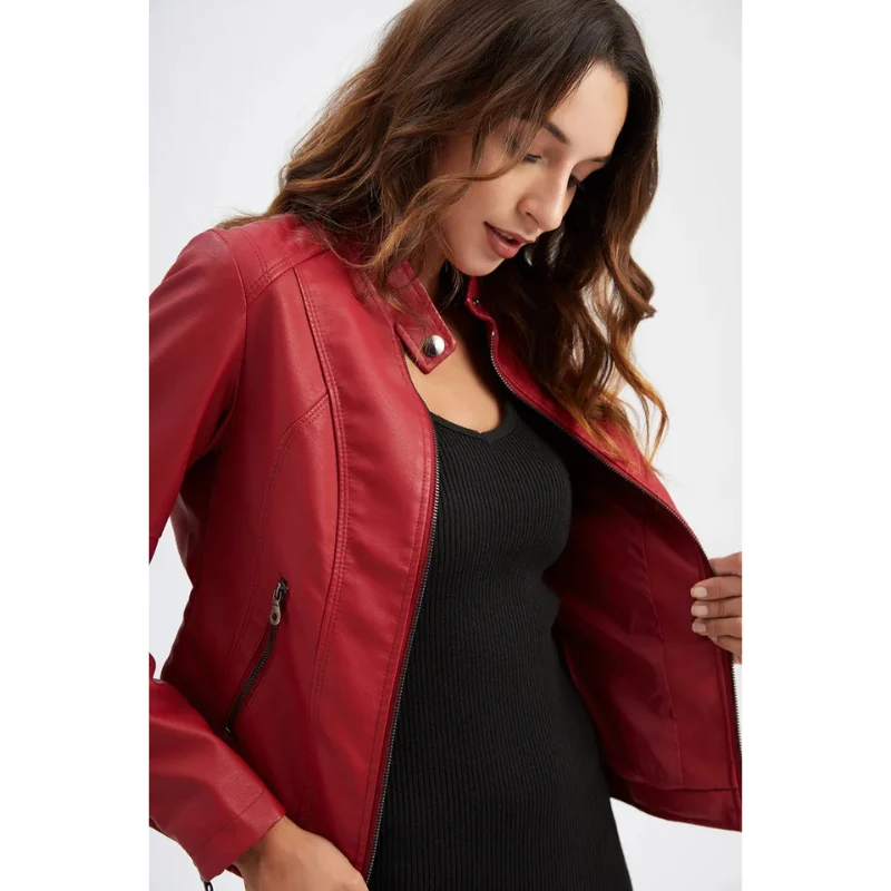 Mila Luxe Leren Damesjack
