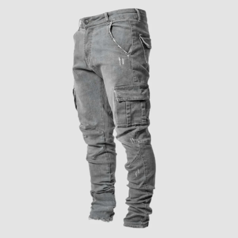 Cezar Cargo Jeans – Klassieke Stretch Denim met Functionele Stijl voor Heren