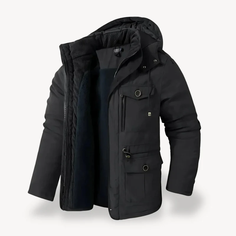 Heren Utility Jas met Capuchon – Functioneel & Stijlvol
