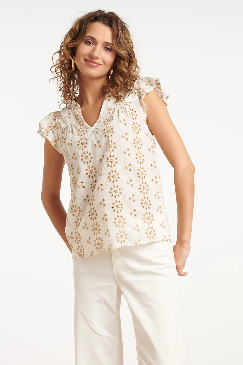 35010, Tops | Off White - Sand