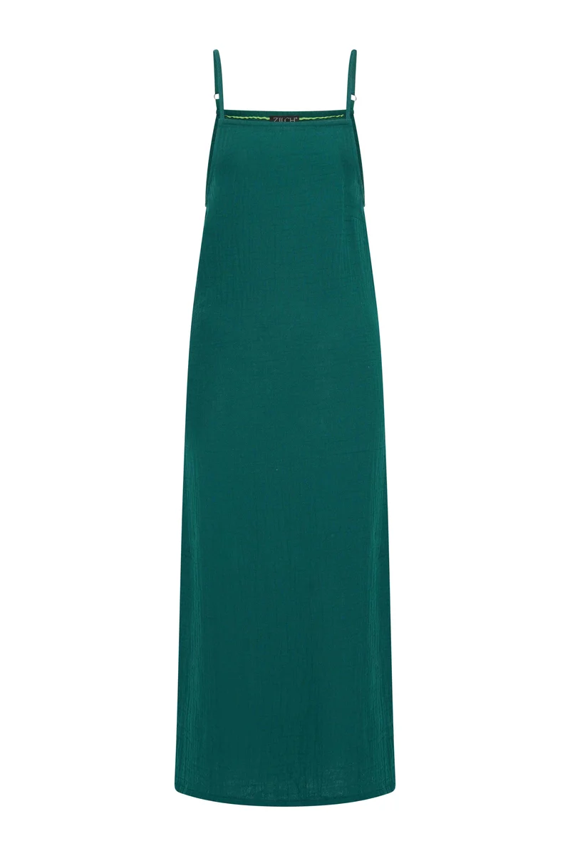 Zilch dress straps emerald