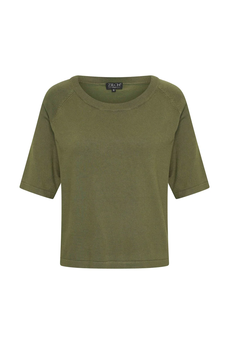 Zilch top round neck army