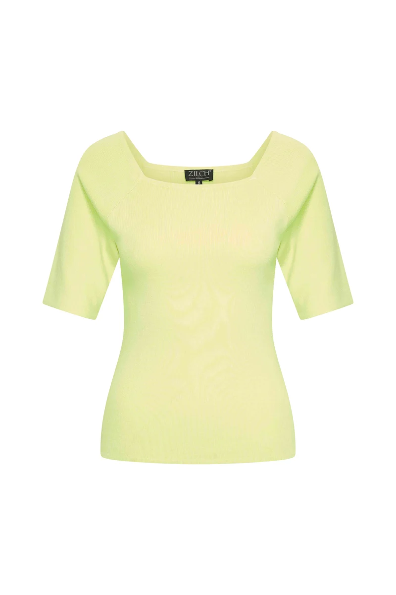 Zilch top square neck fresh lemon