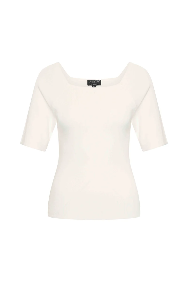 Zilch top square neck off white