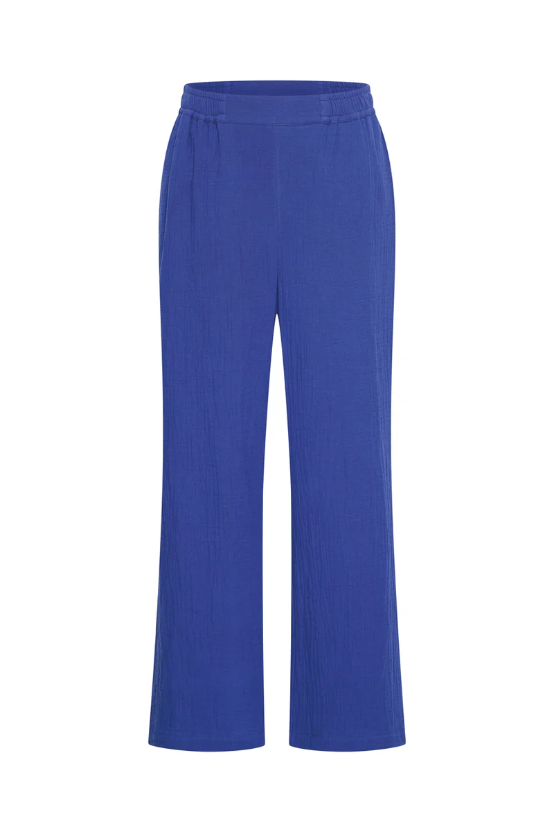 Zilch pants elastic band royal blue
