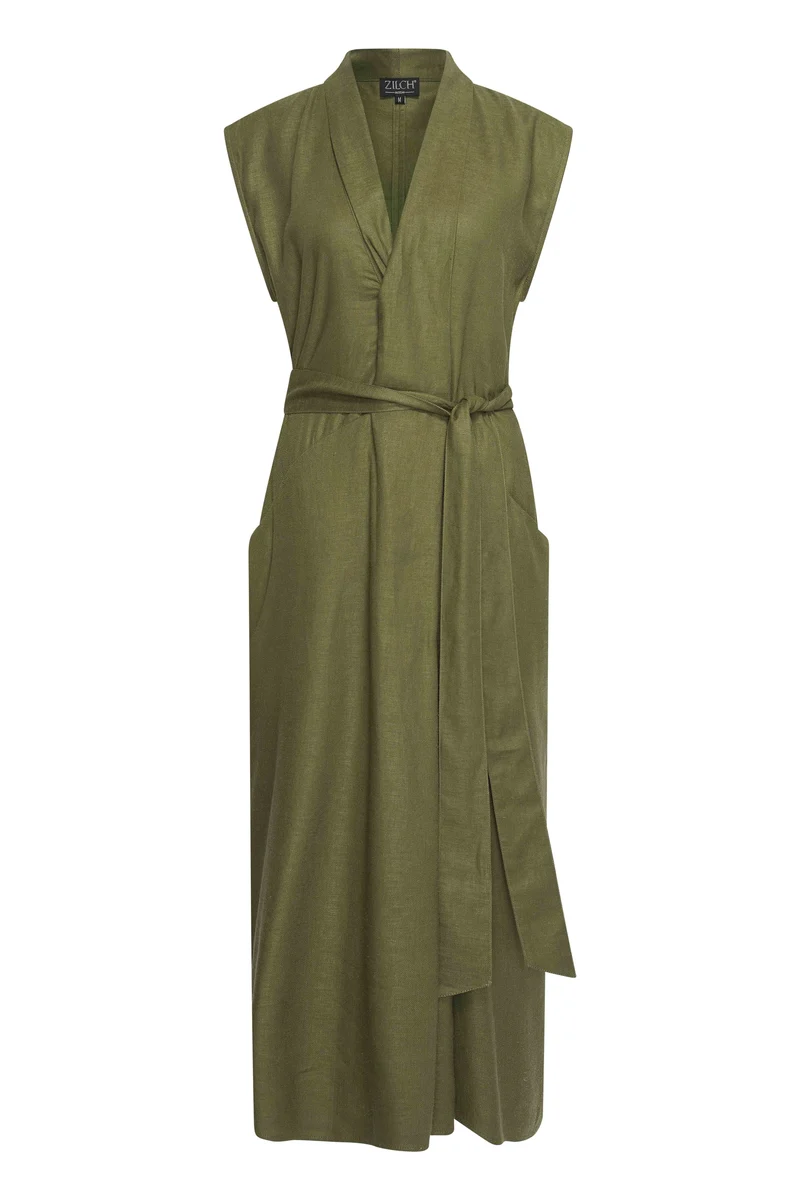 Zilch dress sleeveless army