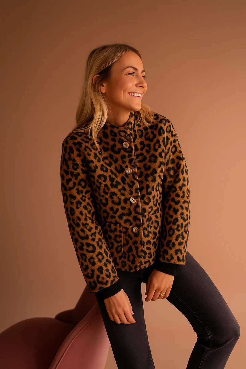 Clover | Bomberjack met Luipaard Print