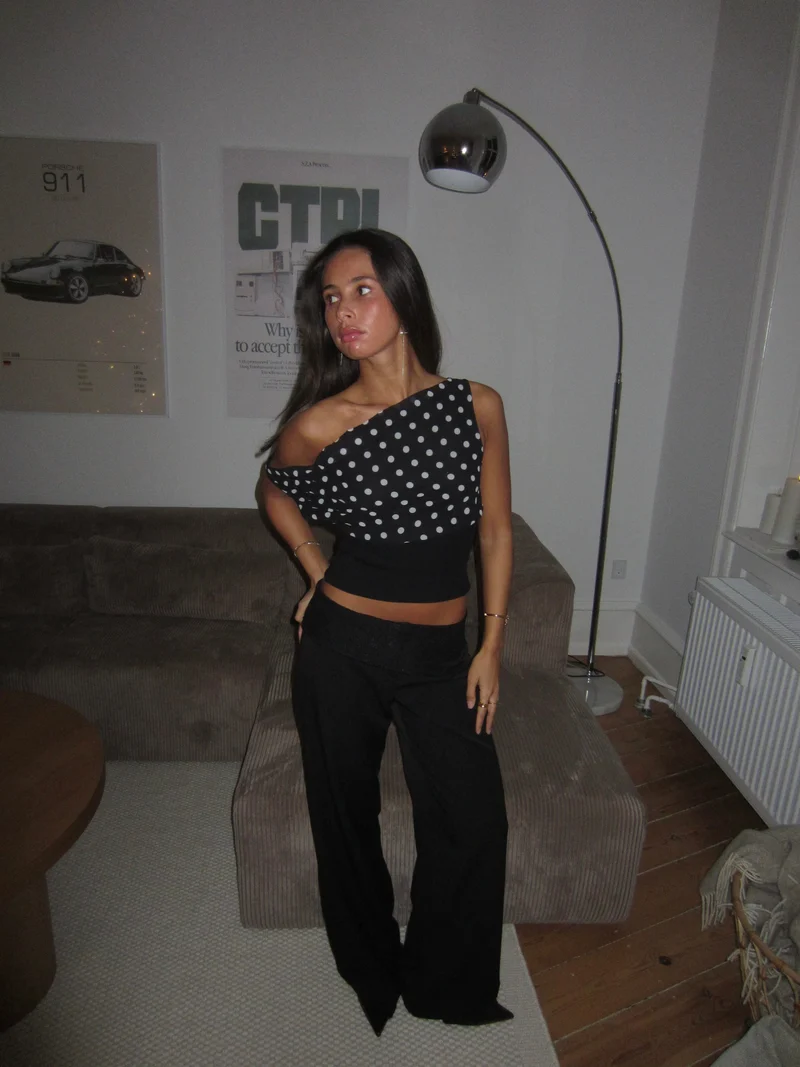 Bijou | Off-Shoulder Polkadot Top voor Dames