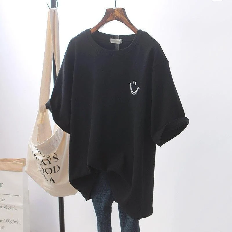 Smiley | Casual T-Shirt met Print voor Dames