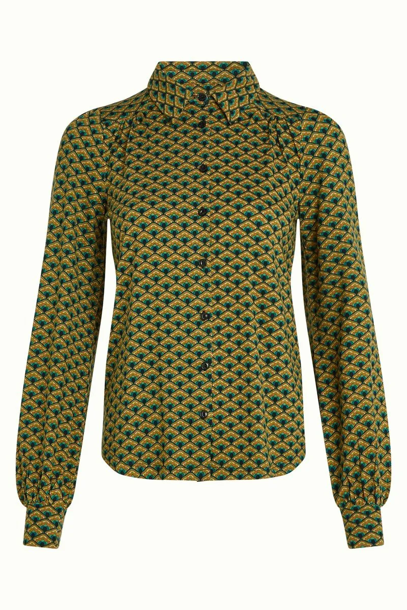 King Louie Carina Blouse Frio Spruced Green