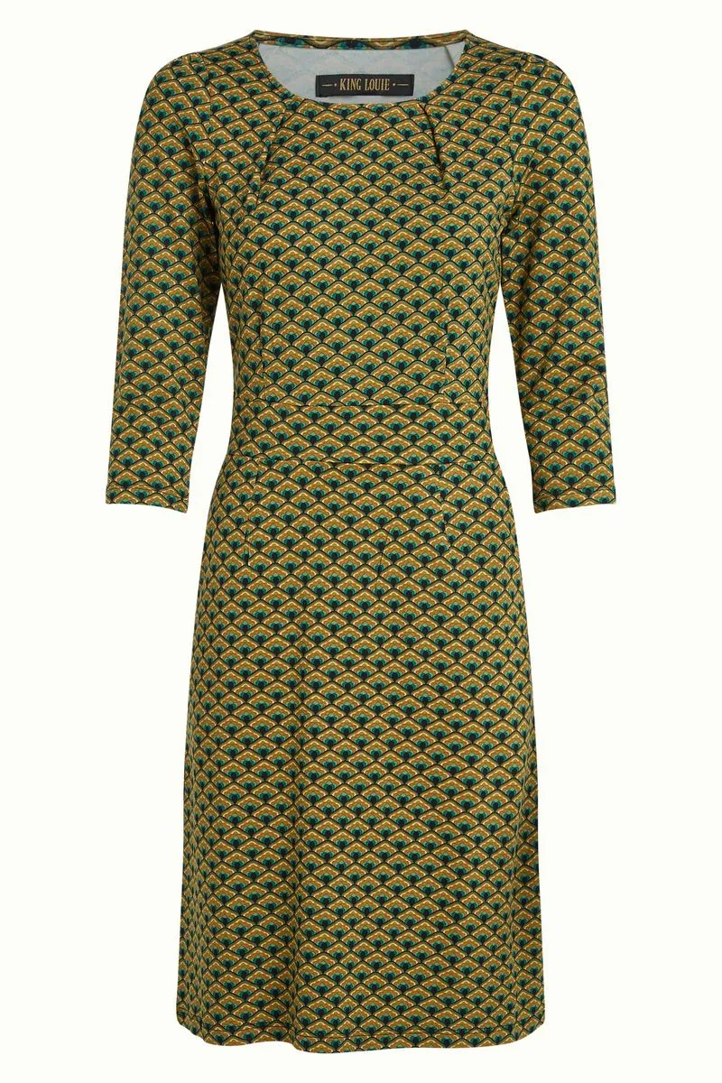 King Louie Mona Dress Frio Spruced Green