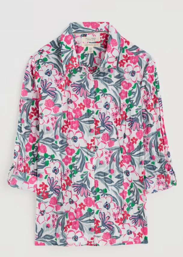 Seasalt Cornwall Larissa shirt garden flowers Tulip
