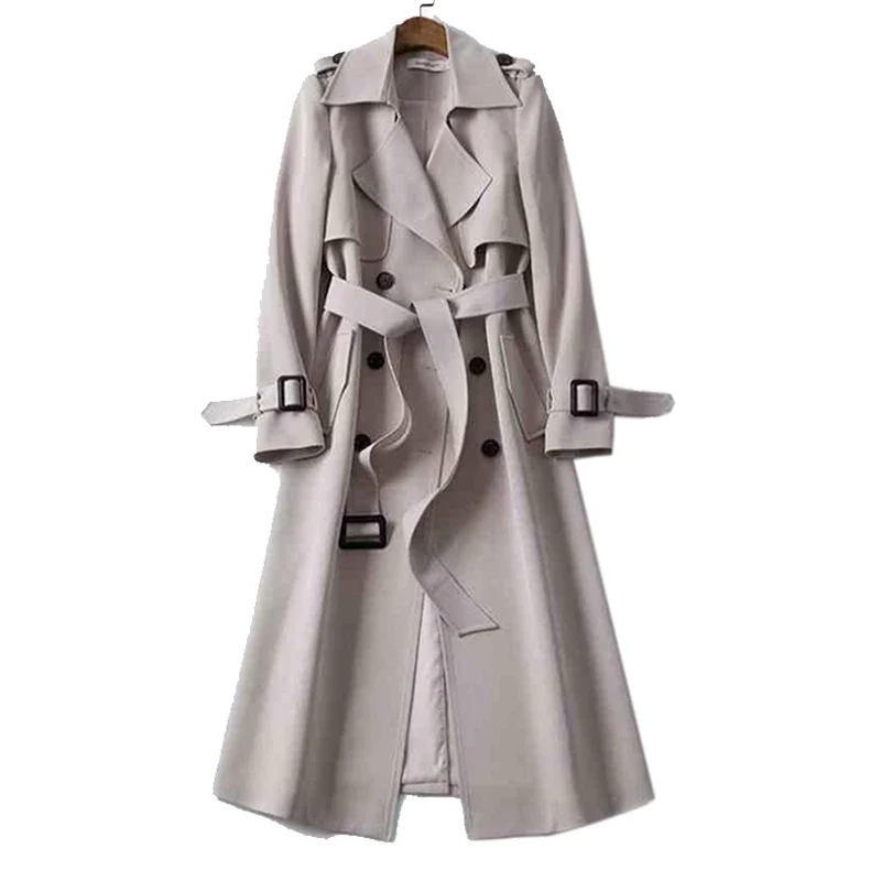 Evelien | Stijlvolle Trenchcoat met Dubbele Knopen