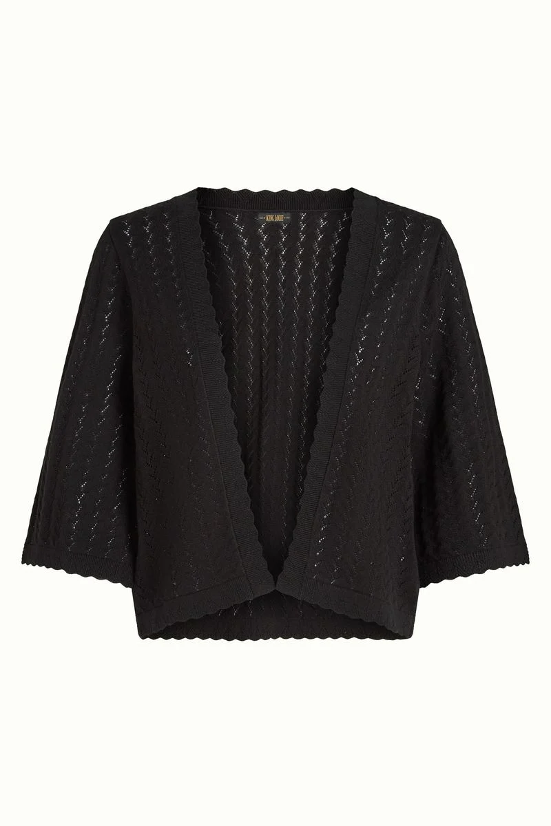 King Louie emily cardi rocky ajour black