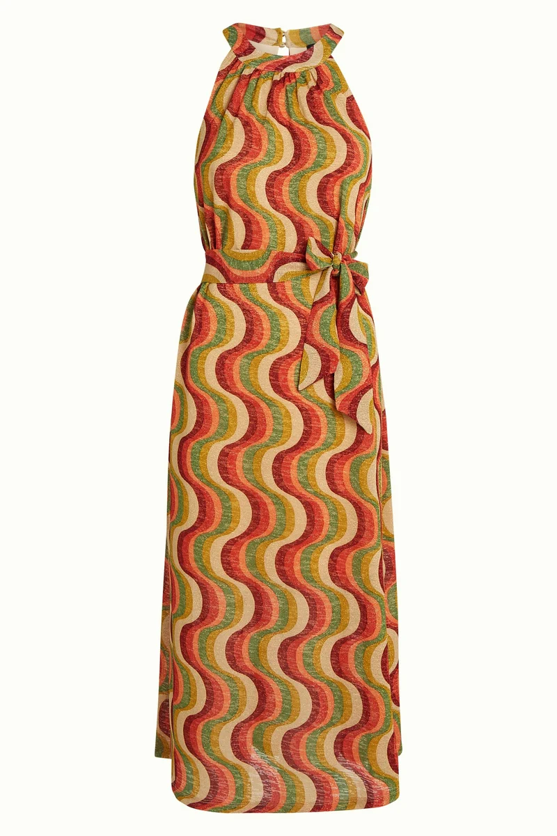 King Louie virna midi dress jiggy ribbon red