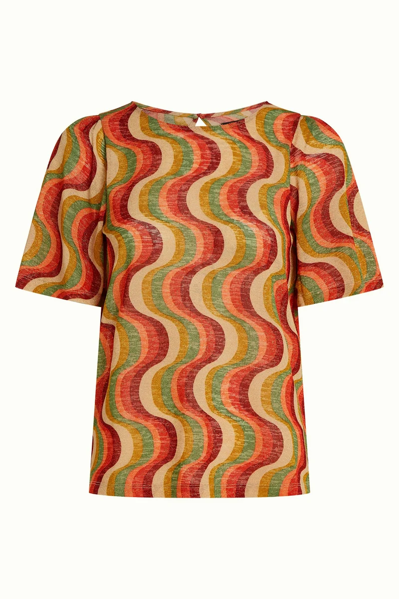 King Louie lizzy top jiggy ribbon red