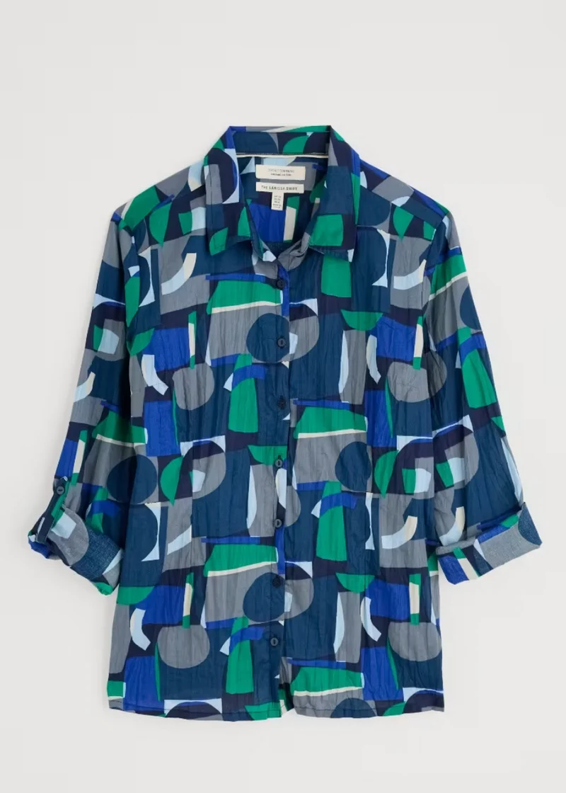 Seasalt Cornwall Larissa shirt zennor abstract maritime