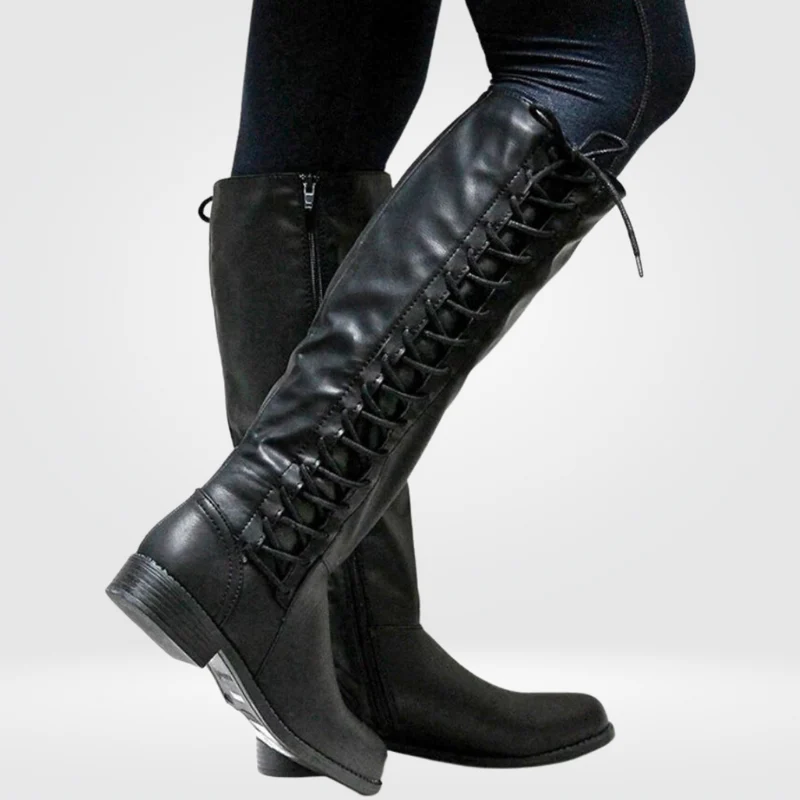Leren Hoge Dameslaarzen – Elena Boots