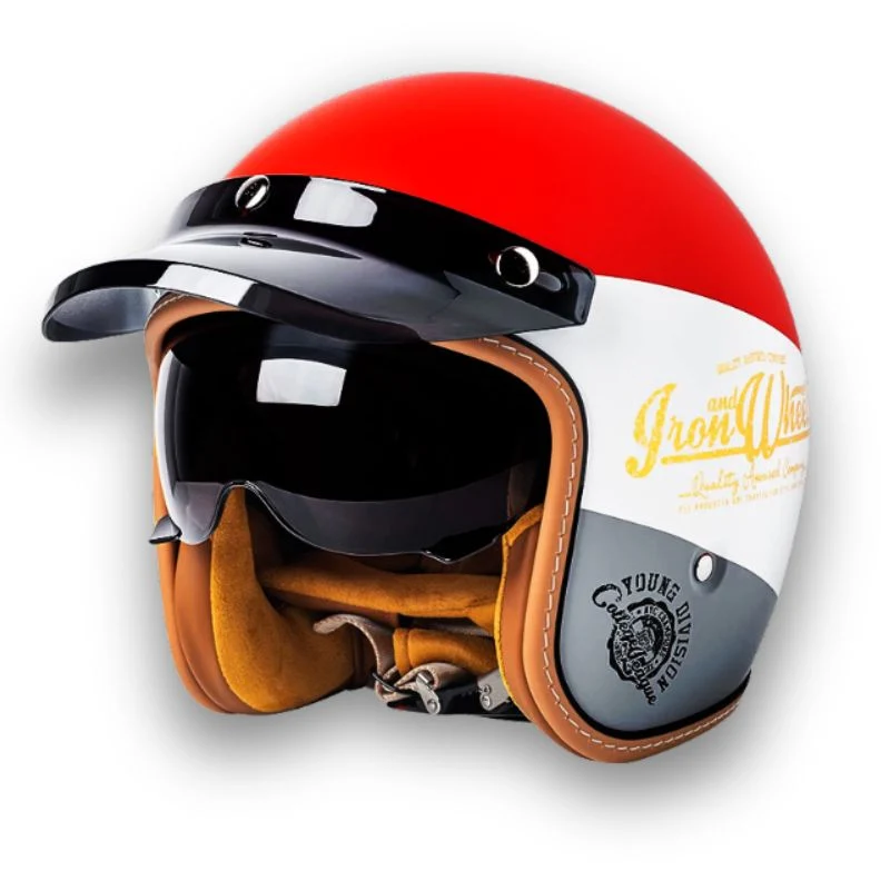 Tijdloze motorhelm - DOT- en ECE-goedgekeurd