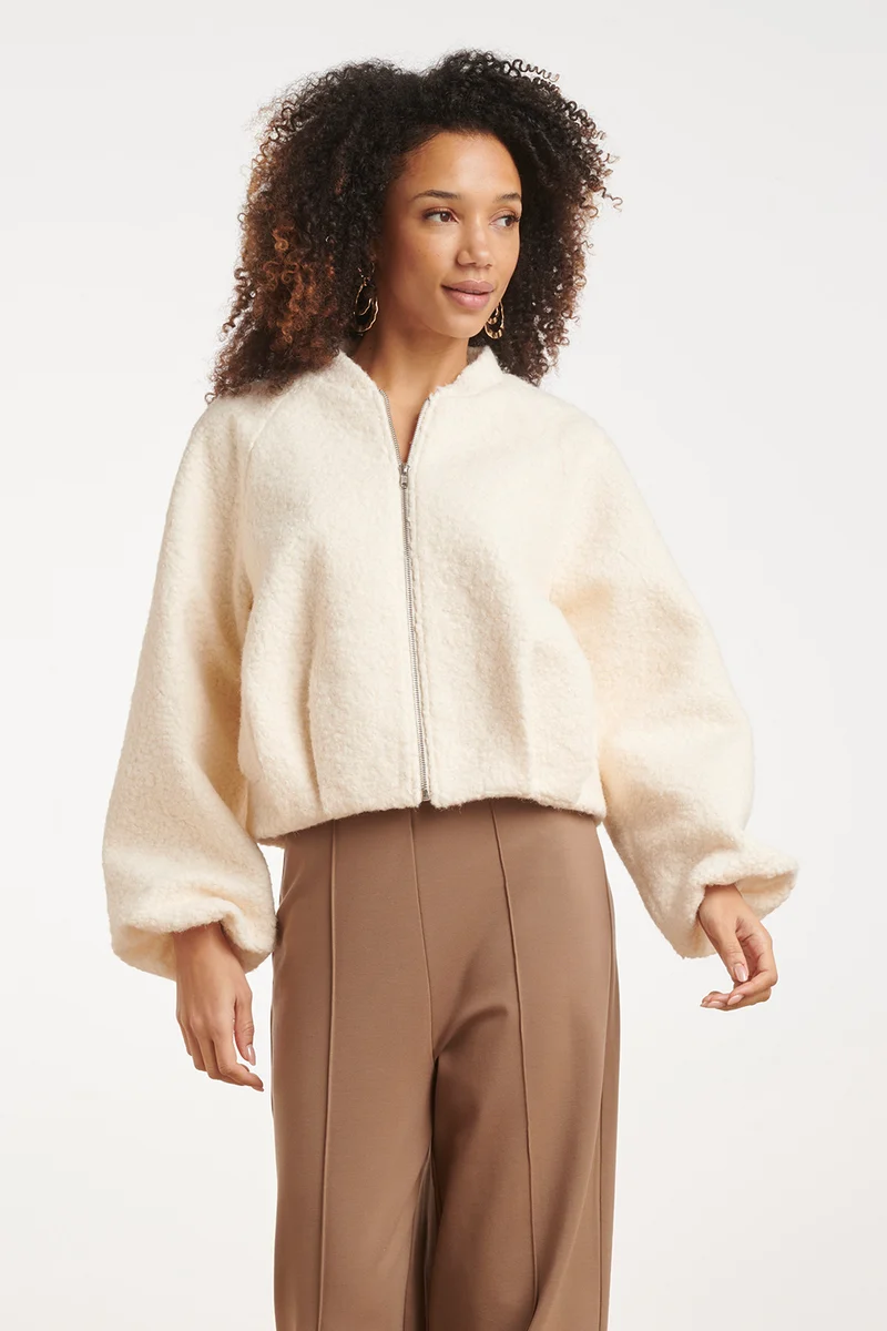 Bouclé Jack Met Ritssluiting | Off White