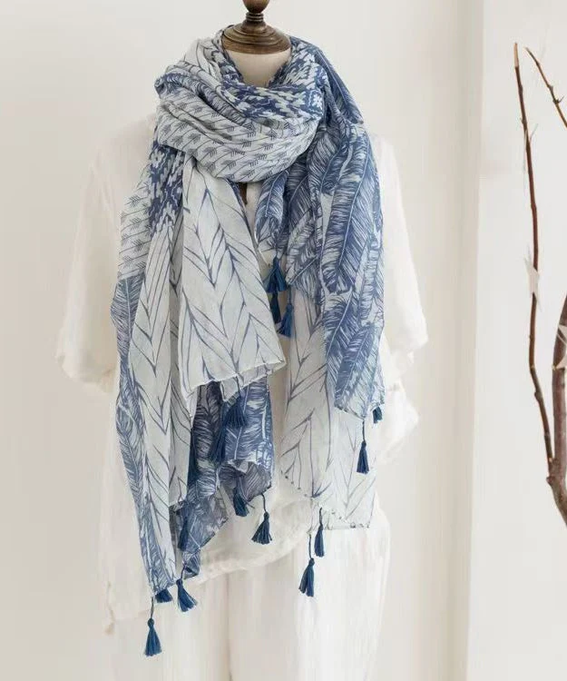 Dames Sjaal Boheemse Etnische Print Met Kwastjes