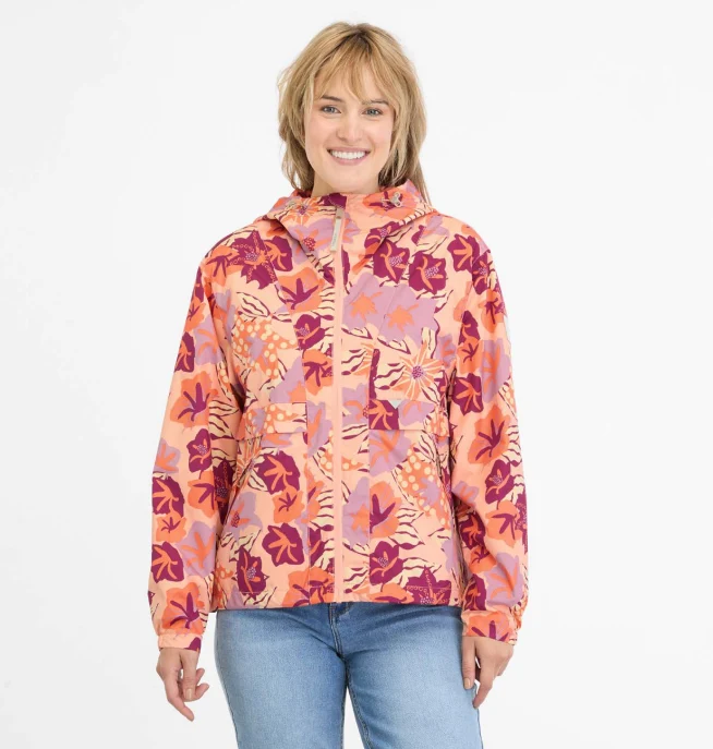 Ragwear chrisanta print jacket light peach