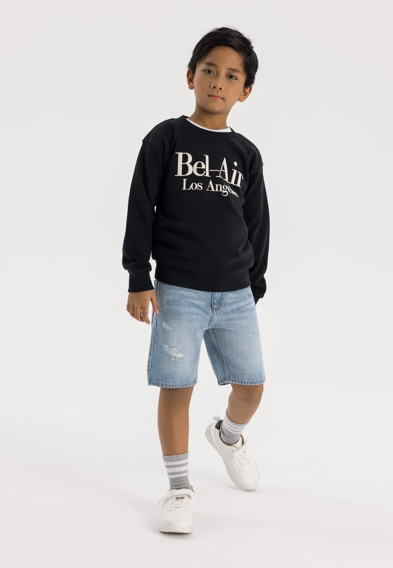 Boys' sweatshirt in black