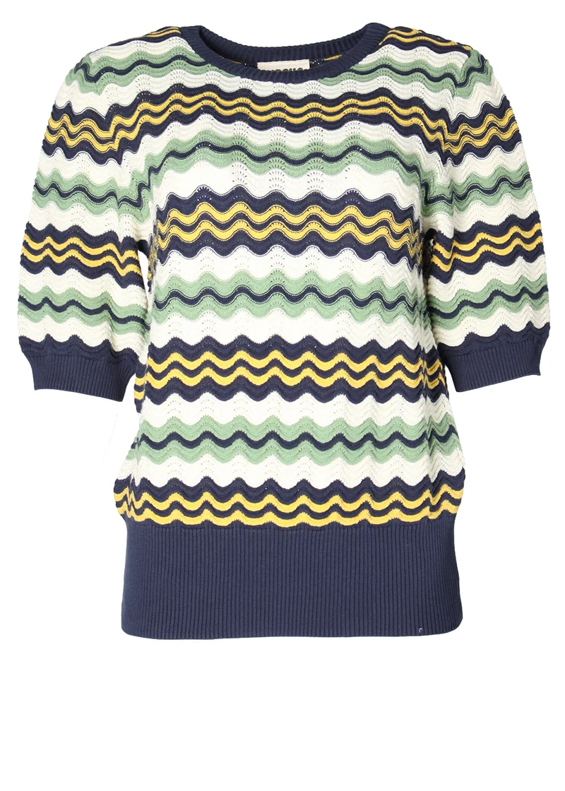 Circus clothing top wave navy with multi