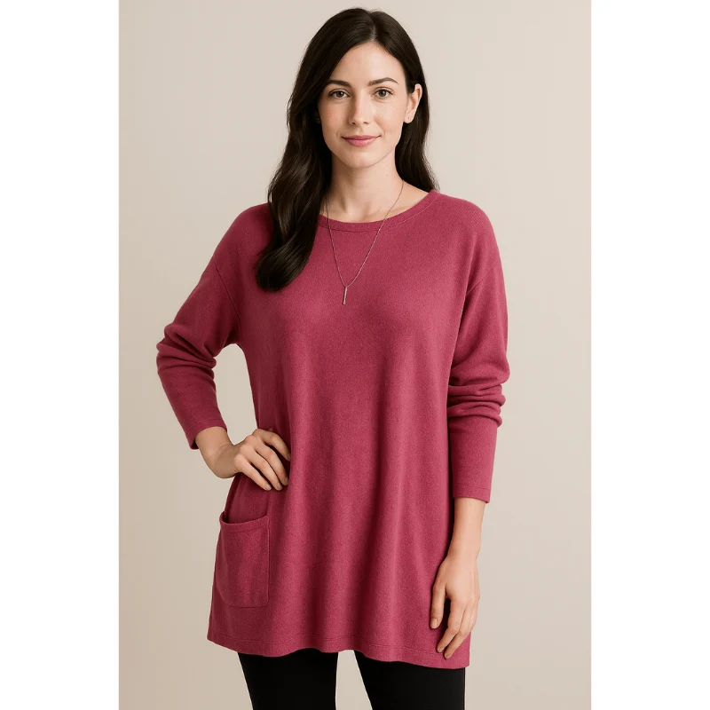 Mira Oversized Cotton Tunic – Luchtige Damestrui met Zachte Pasvorm