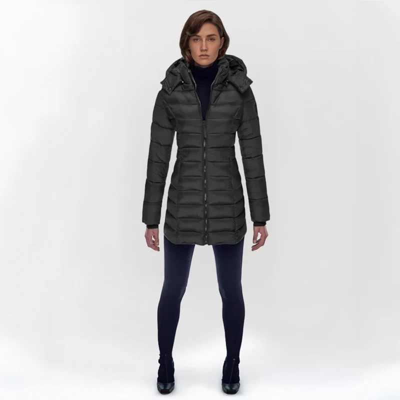 Lange Dons Winterjas Dames – Warm & Lichtgewicht