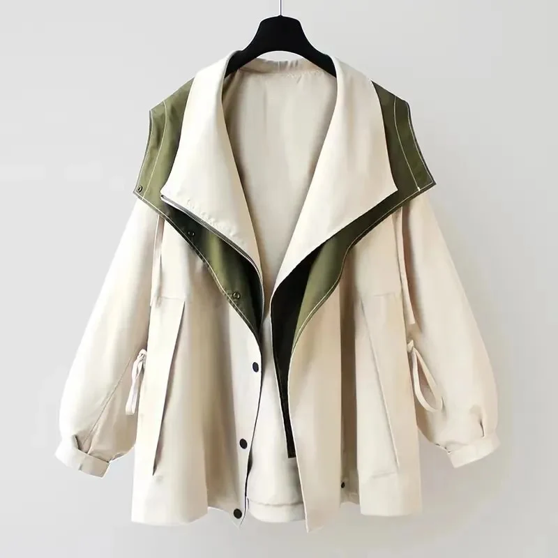 Sindy | Oversized Trenchcoat met Capuchon