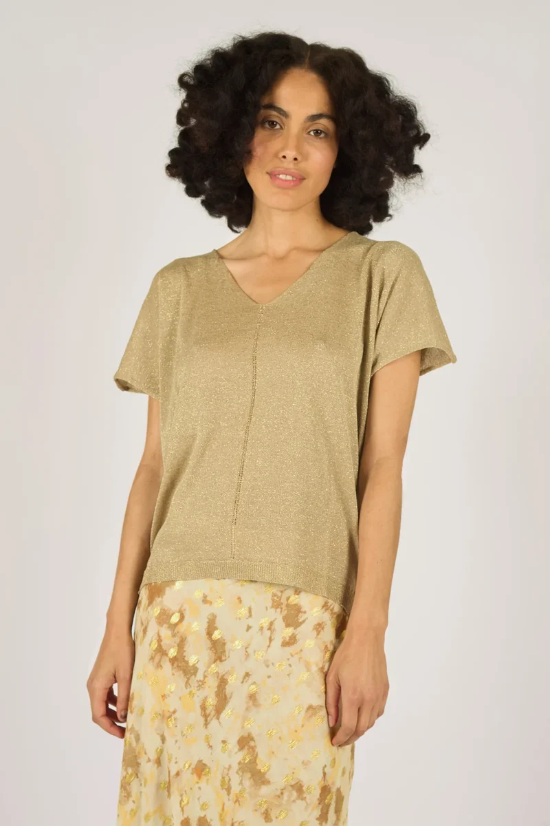 Traffic People carrie top bronze