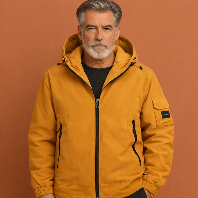Heren Ski Jas met Capuchon – Comfort en Bescherming voor de Winter