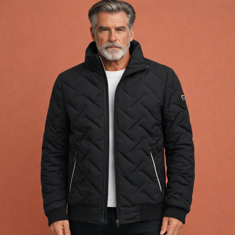 Heren Warme Gewatteerde Winterjas - Moderne Stijl & Comfort