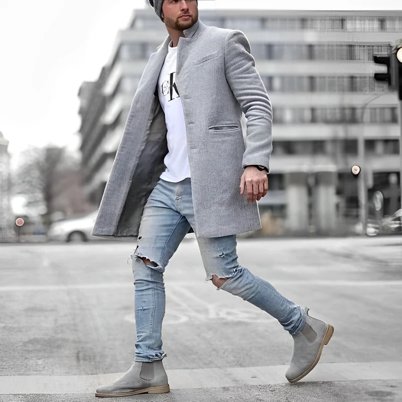 Heren Overjas Lang - Elegantie & Warmte voor Elk Seizoen