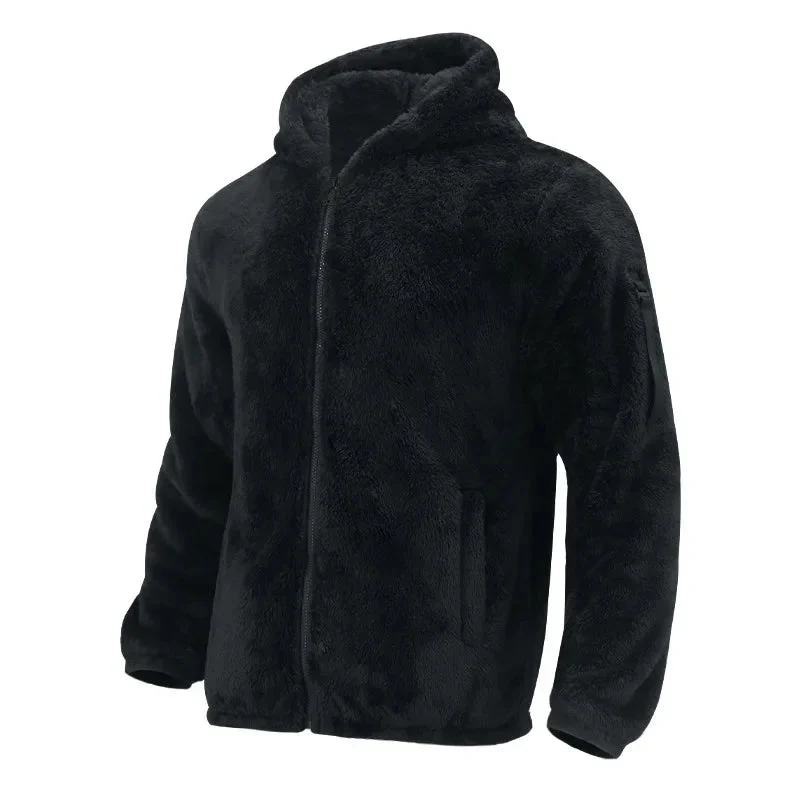 Patrick Sportieve Fleece Jas met Capuchon