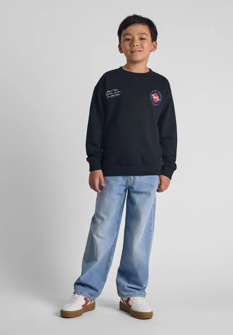 Boys' wide-leg jeans in light blue