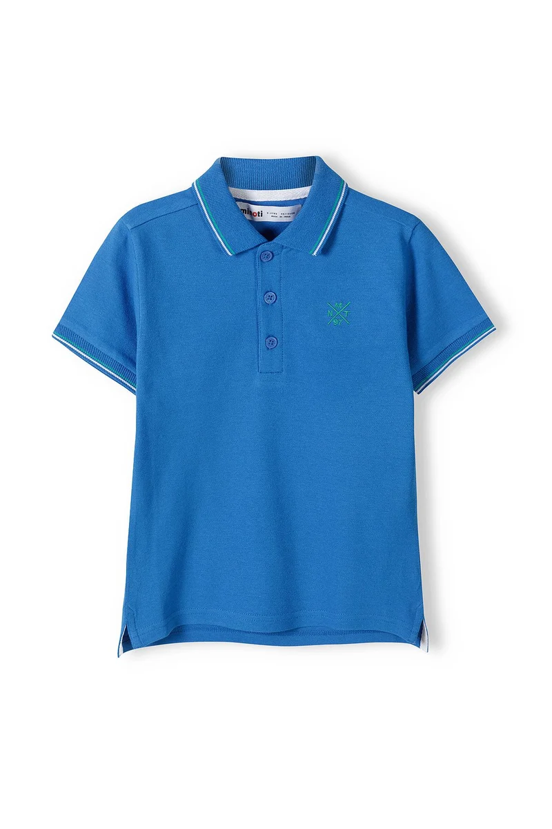 Boys' polo shirt in blue