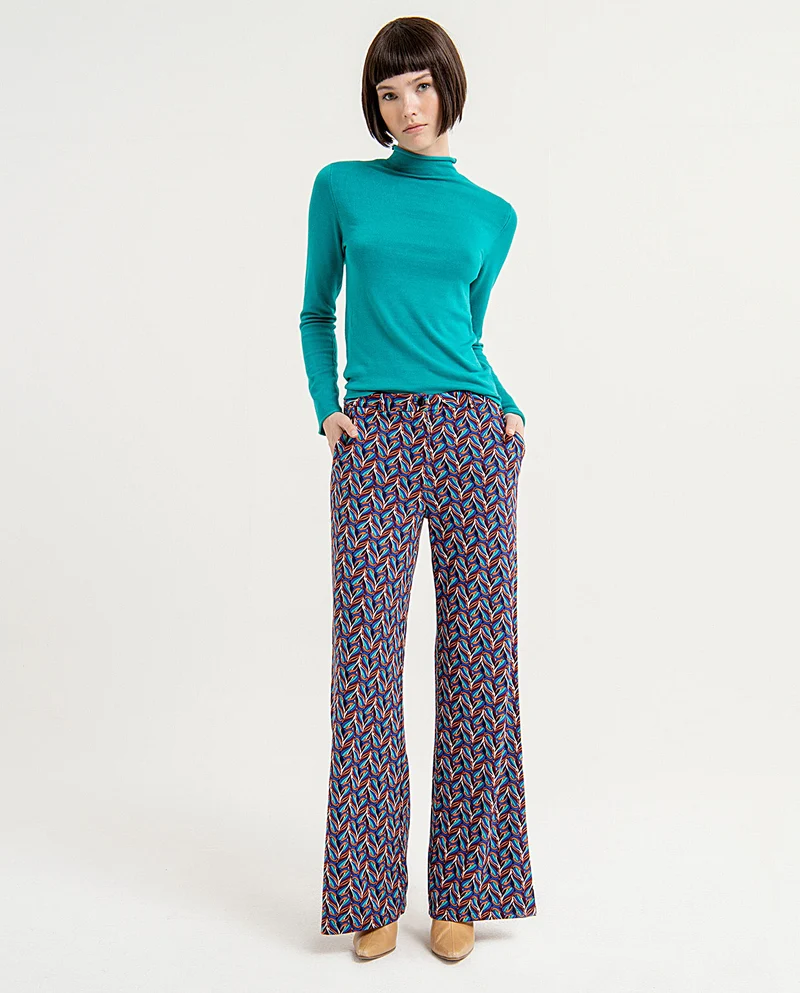 Surkana long straight pants blue