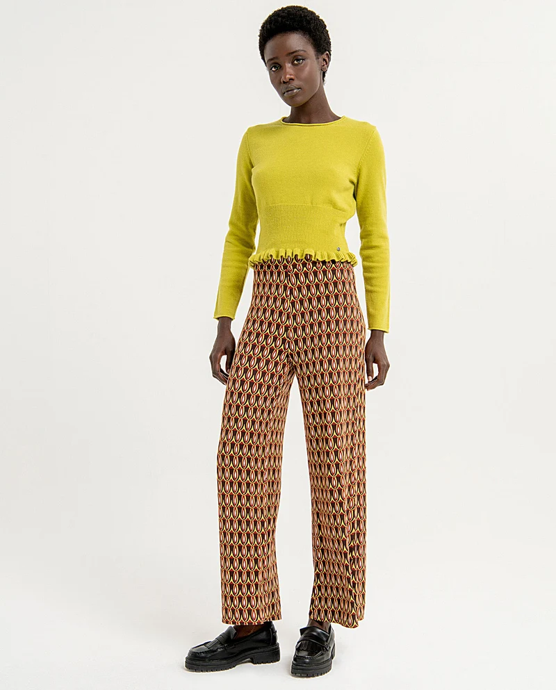 Surkana flare style pants brown