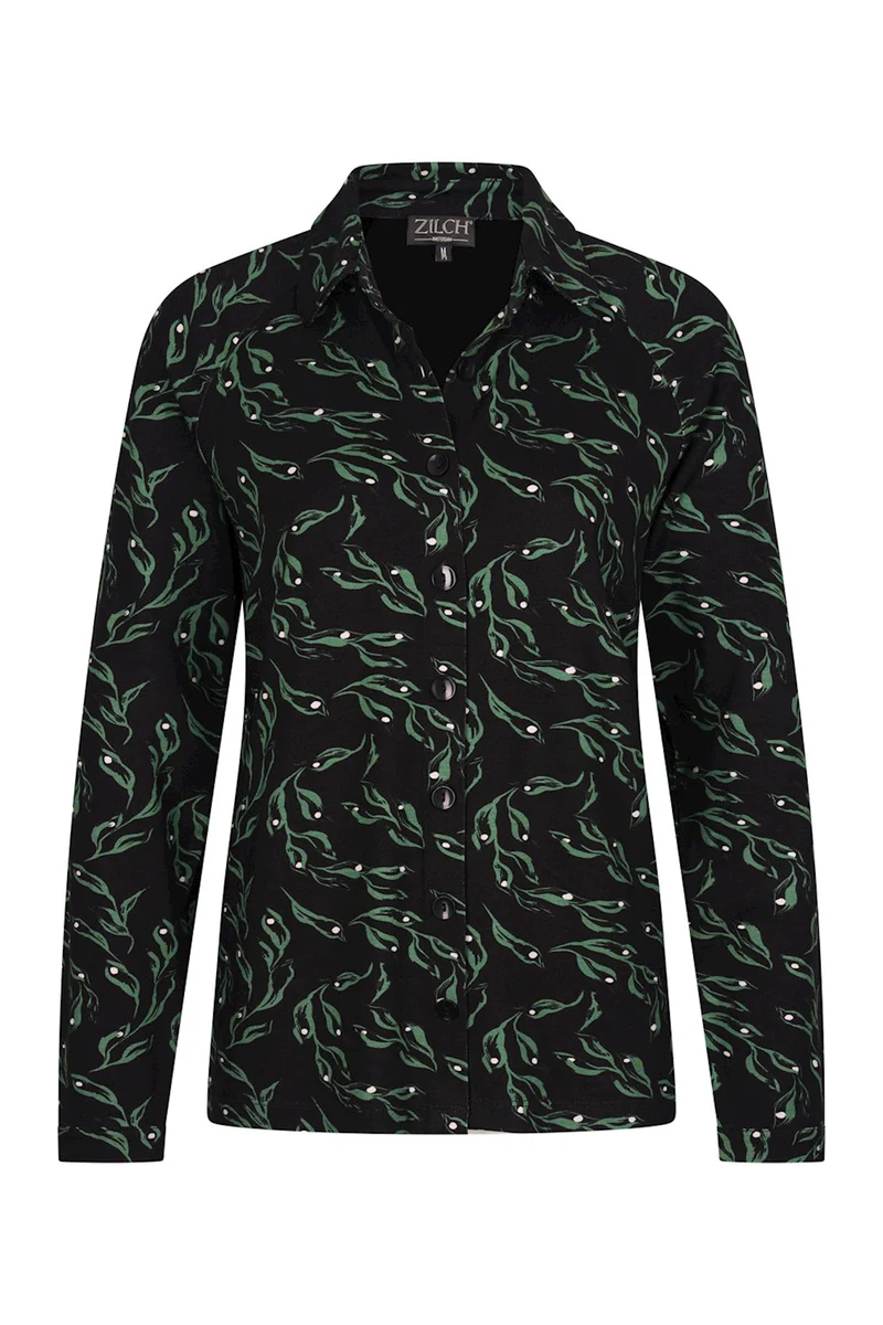 Zilch blouse leaves black