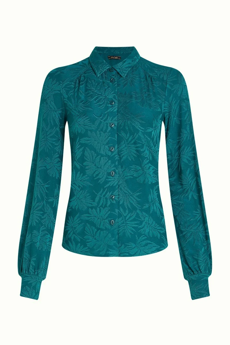 King Louie Carina blouse Pop-Up Antique Green