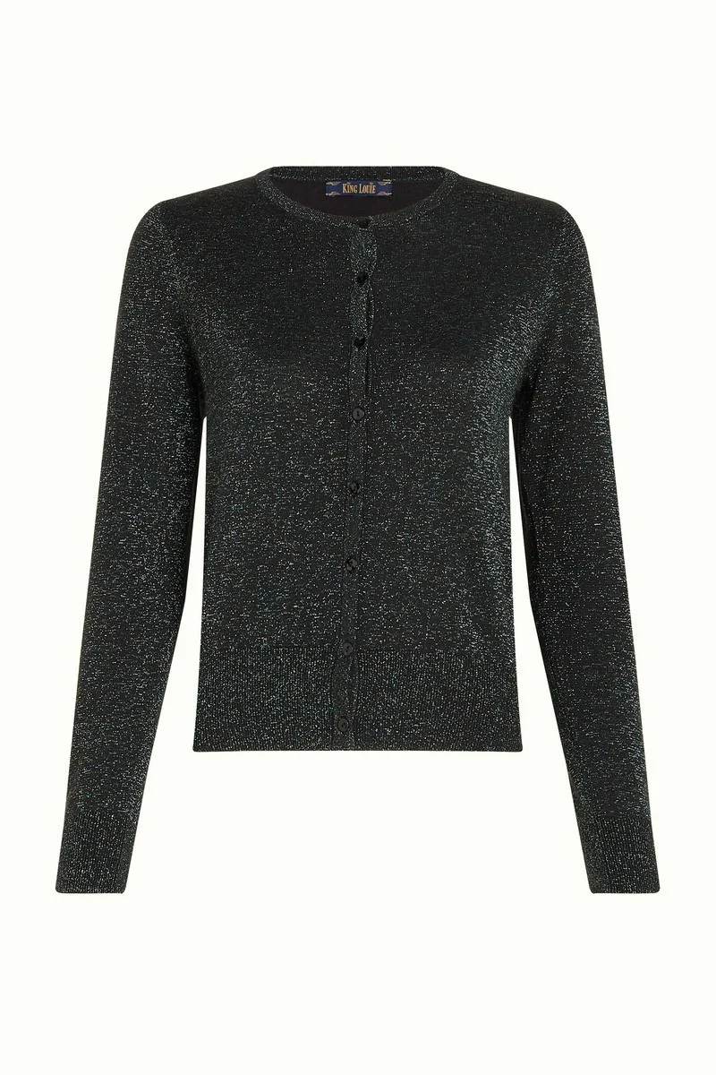 King Louie Cardi Roundneck Lapis black