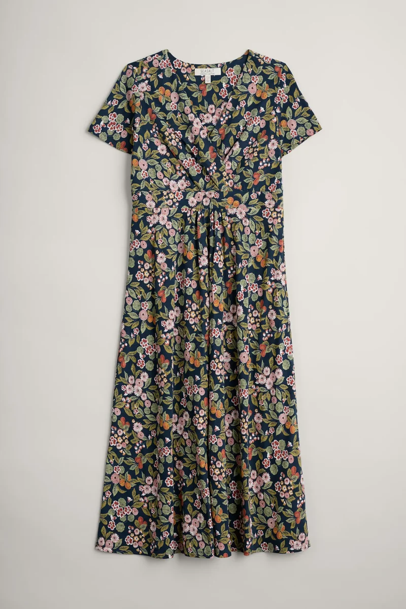 Seasalt Cornwall chapelle dress fruit garden maritime chalk