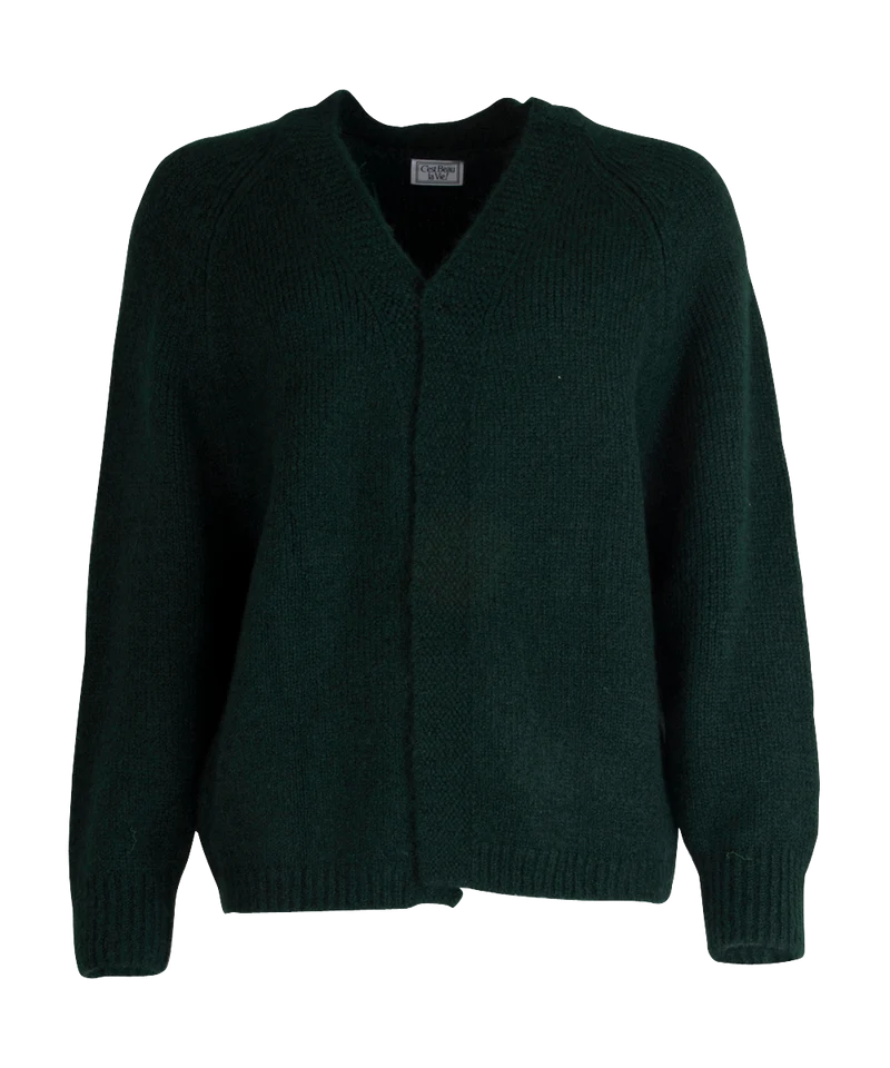 C'est beau la vie Lucy gilet ouvert M raglan vert cypres